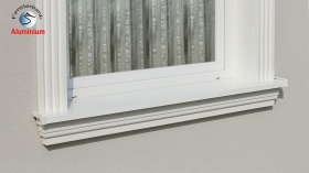 komplete alu aussenfensterbank 124
