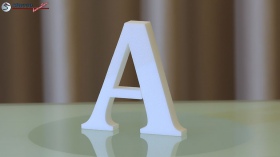Styroporbuchstaben-a