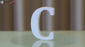 Styroporbuchstaben-c
