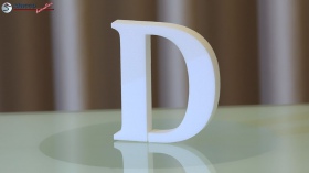Styroporbuchstaben-d