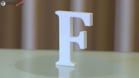 Styroporbuchstaben-f