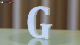 Styroporbuchstaben-g