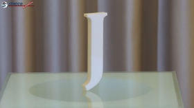Styroporbuchstaben-j