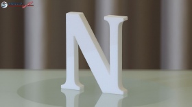 Styroporbuchstaben-n