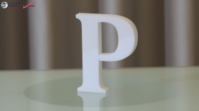 Styroporbuchstaben-p