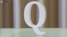 Styroporbuchstaben-q