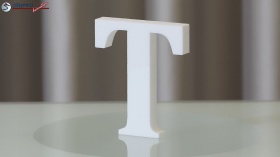 Styroporbuchstaben-t