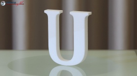 Styroporbuchstaben-u