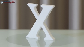 Styroporbuchstaben-x