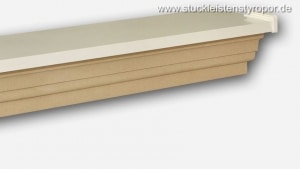 Komplette Fensterbank mit Aluminiumabdeckung