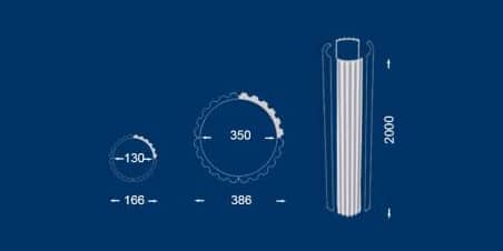 Säulenstuck für diverse Rundsäulen, Pfeiler und Pilaster