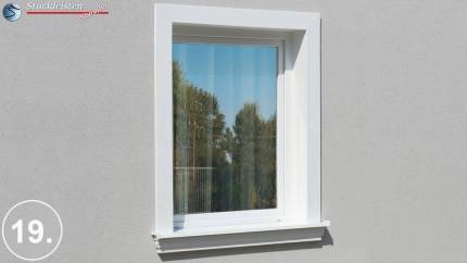 Schlichter Fensterstuck mit dem Zierprofil Hannover 123