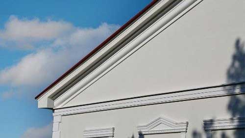 Stuckfassade mit der Profilleiste Bonn 126