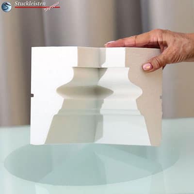 Inneres Eckelement zur beschichteten Fassadenstuck Zierleiste Ostbayern 163