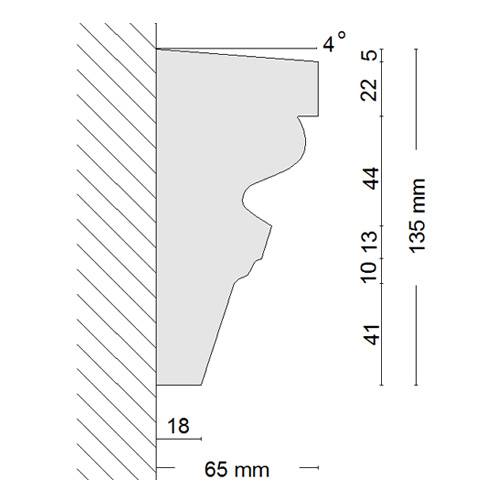 Querschnitt durch das Fassadenprofil Ankara 108