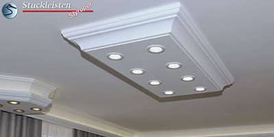 Design Stucklampe mit LED Spots Trier 14/1000x500-1