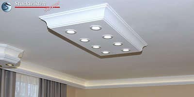 Rechteckige LED-Deckenleuchte Bayern 10