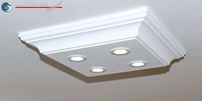 Trier-14/500x500-1 Design Stucklampe mit LED-Spots